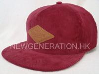 Debossed_Leather_Patch_Corduroy_Snapback_Cap