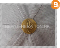 9. Metal Button With Embossed Logo